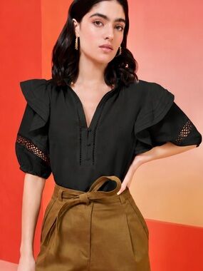 Marie Oliver Liza Top Black Medium